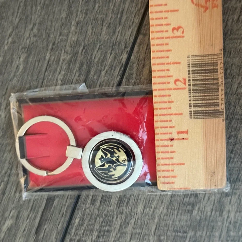 Y2K Bacardi Rum Bat Logo Keychains 2009 Promotional Collectible Set of 2 New